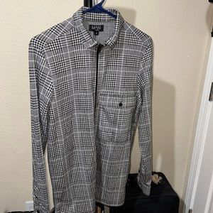 Boohoo Flannel Jacquard Utility Coach Zip Overshirt